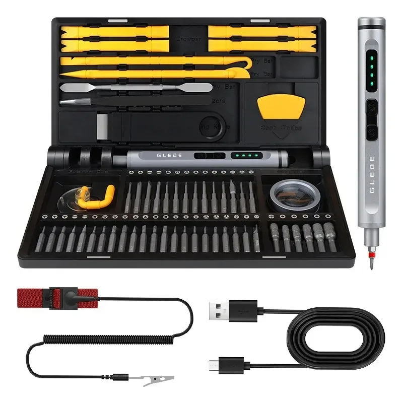 Оптовый набор электрических отверток 71-в-1 для прецизионного электронного ремонта ноутбука DIY 0,5 Нм 170 об/мин