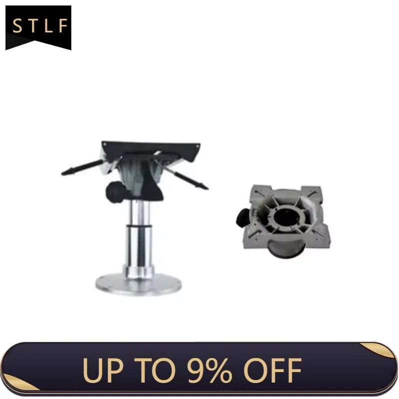 

STLF AIR RIDE PEDESTAL PEDESTAL WITH SWIVEL WITHOUT SLIDER HEIGHT FROM 12"- 14" ANODIZED 9" BASE and POST