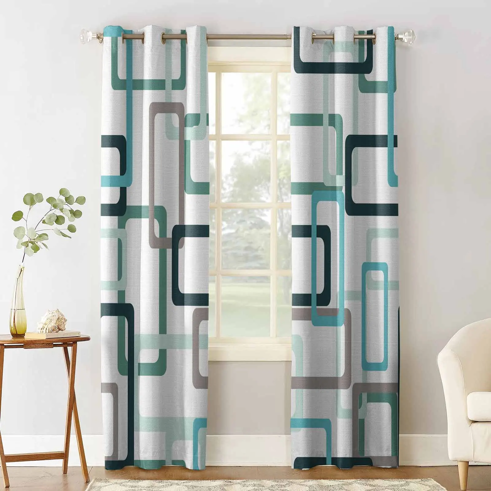 Abstract Modern Minimalism Living Room Bedroom Elegant Curtains For Kitchen The Room Window Treatments Drapes