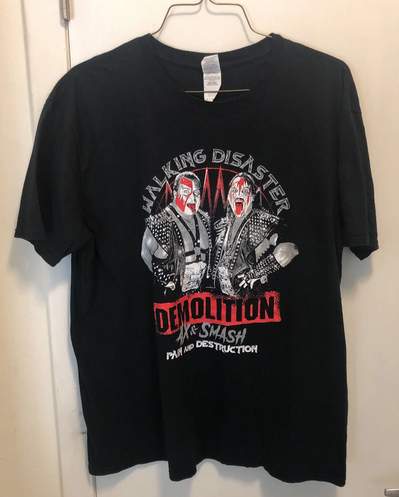 Demolition Ax Smash T-shirt para adultos, Wrestling extra grande, caminhadas e desastres, WWF