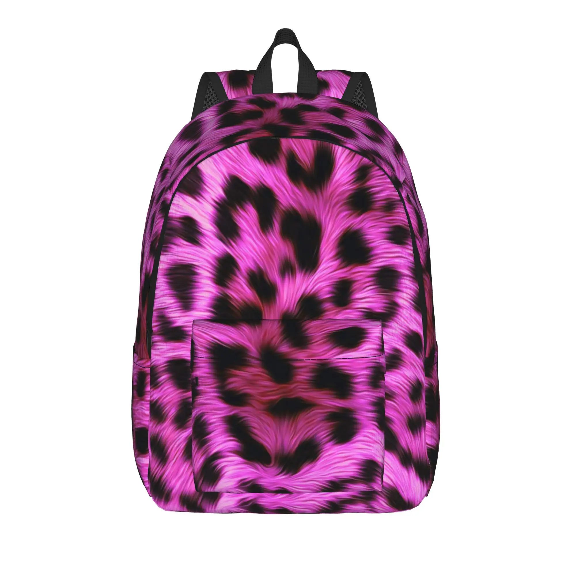 Leopard Texture Backpack Unisex  Breathable Backpacks Polyester Kawaii School Bags Outdoor Style High Quality Rucksack