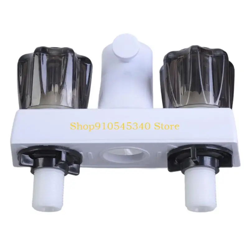 

U2JA RVs Смеситель для душа, переключающий клапан, простая установка с двойными ручками для кемперов, туристический прицеп, душа