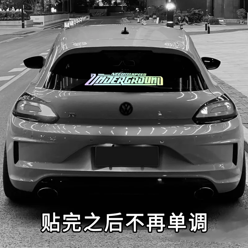 Need for Speed Jdm Fun Scratch Car Sticker Creative Front and Rear Windshield Decal Auto Body Door Styling Cool Car Accessories