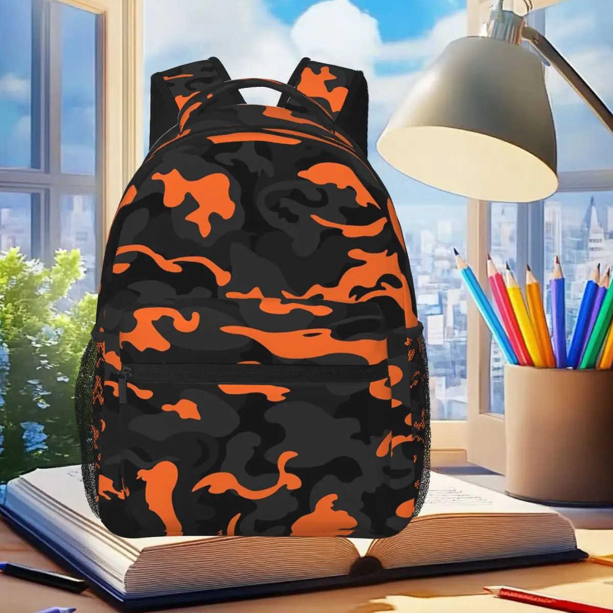 

Camo Camouflage Backpack Student Boys Girls BookBag Children School Bag Laptop Shoulder Bags for Men Women