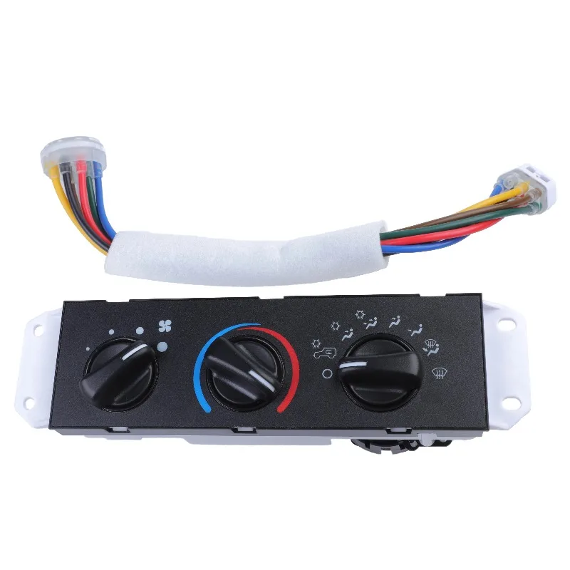 A/C Heater Climate Control Switch Panel 55037473AB for 2000-2003 Jeep Wrangler TJ HVAC Blower Control Knob Dash Module