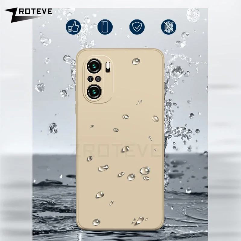 For PocoF3 Case ZROTEVE Silky Liquid Silicone Soft Cover For Xiaomi Poco F3 F4 F5 F6 Xiomi Pocophone X4 GT X5 X6 Pro 5G Cases