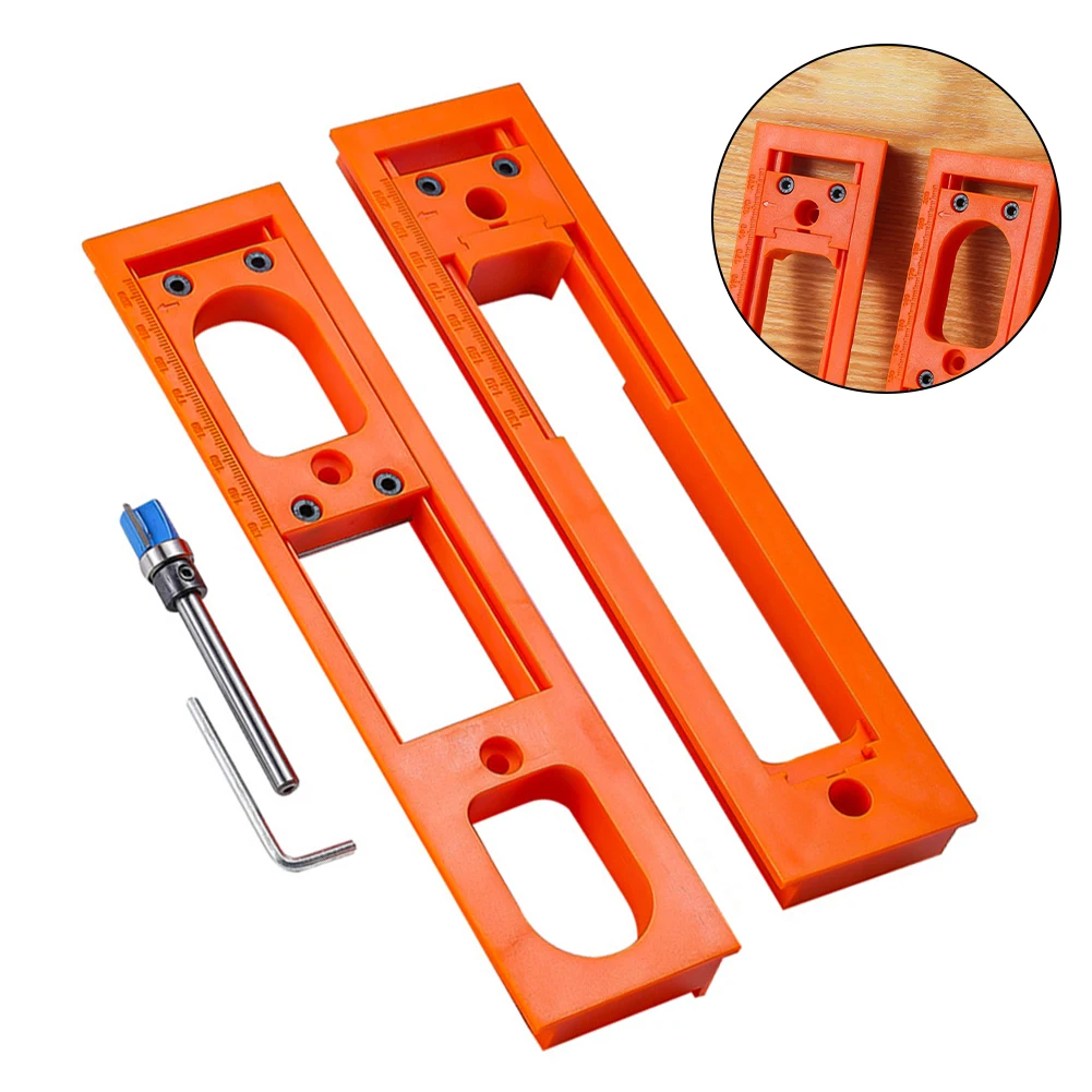 3D Hinge Slotting Tool Hydraulic 3D Buffer Hinge Thickened Invisible Door Hinge For Hinge Opening Installation Hinge Template