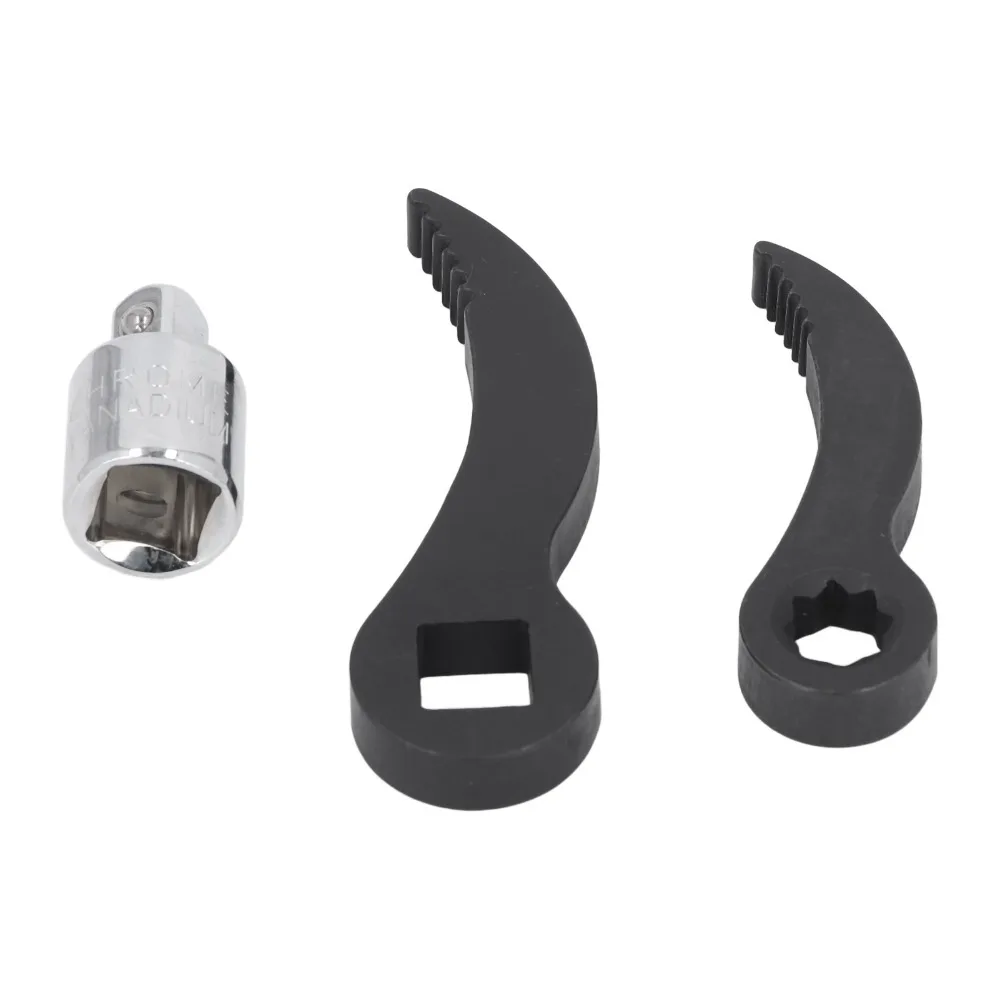 Universal 3/8in Star Crowbar Adapter Head CR Steel 1/2in Square Serrated Wrench Adaptor Half Shaft Adapter Pry Bar Tight Spaces