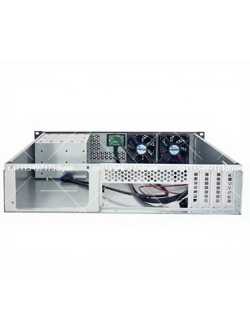 2U Short Depth 300mm Rackmount Chassis for ATX Motherboard with 2x 80mm Fans