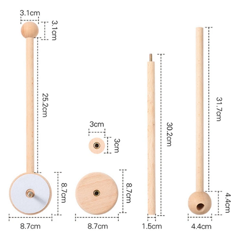1 buah bagian dekoratif lengan ponsel kayu untuk tempat tidur bayi gantungan untuk tempat tidur bayi perempuan dekorasi kamar anak