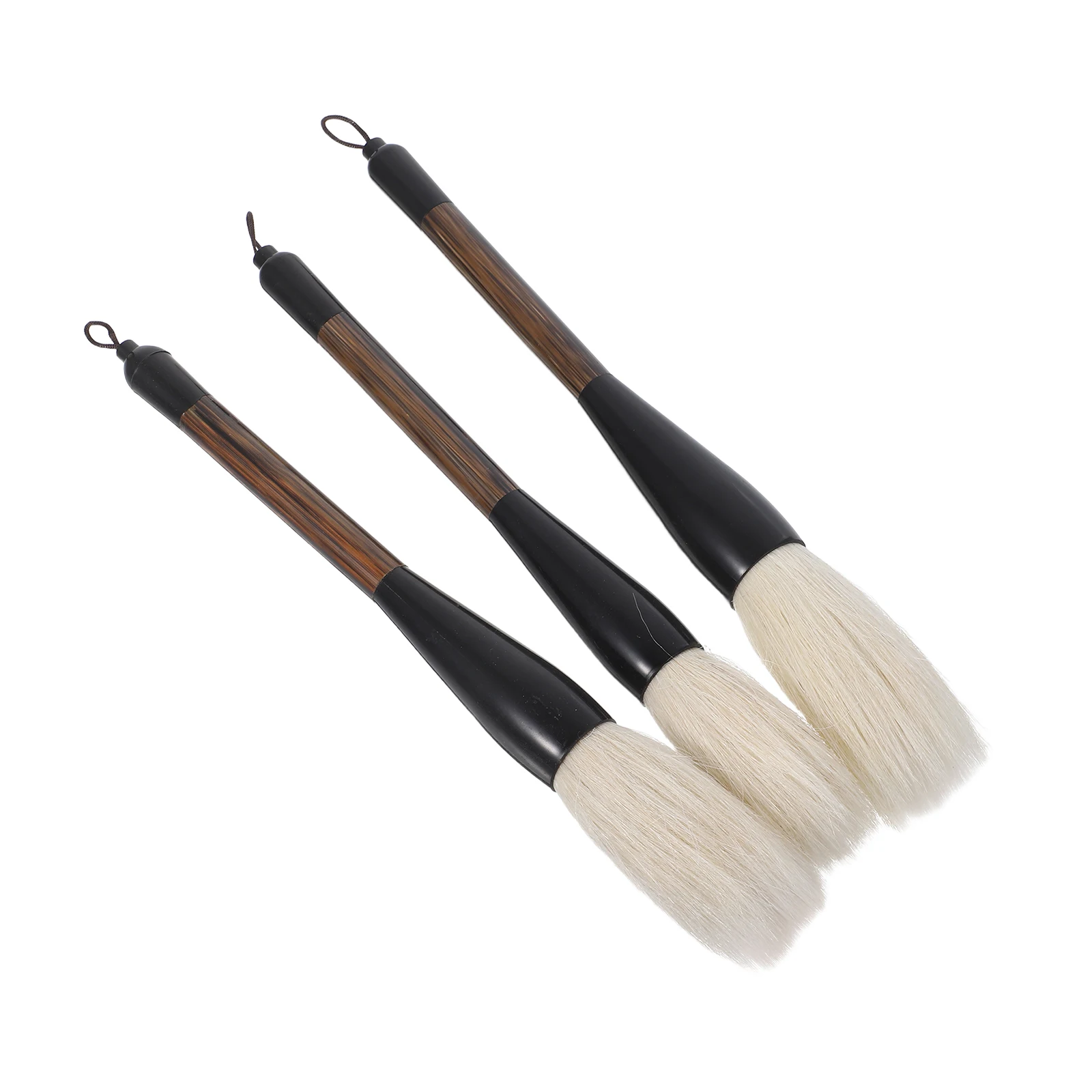 مجموعة 3 قطع من فرش الخط الصيني فرشاة رسم سومي للشعر لكتابة الألوان المائية كانجي فرشاة حبر احترافية، #1