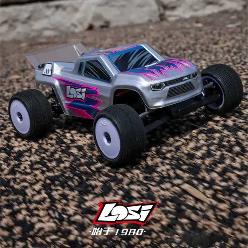 LOSI 1:28 Micro-T 2S Stadium Truck Mini RC Remote Control Off-Road Model 13+ MPH Electric Rear Drive Brushed Boy Toys RTR
