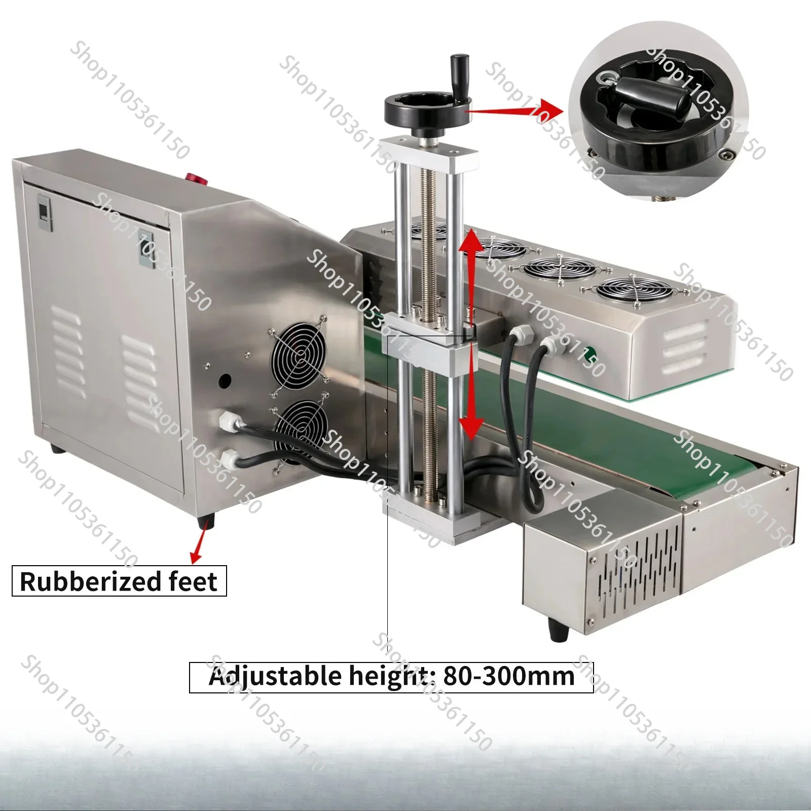 110V 220V Induction Bottle Sealer LX-6000 Cap Diameter 0.8-3.1 Inch Continuous Heat Sealing Machine for 80-300mm Bottles