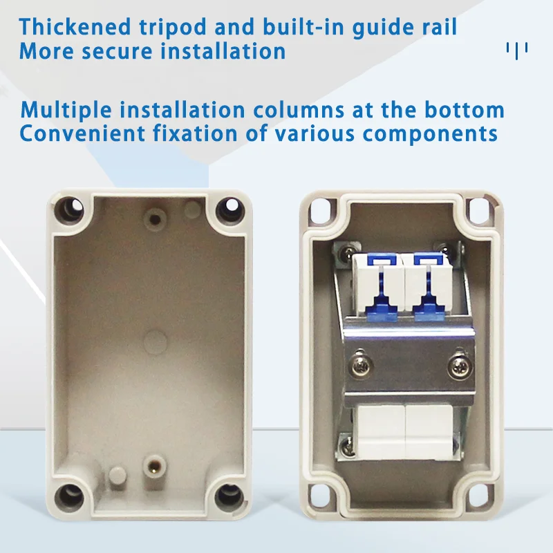 Circuit Breaker Electrical Distribution Box 2/3/4/5/6/8/10/12/13/16/18 Way IP66 Waterproof PC ABS Plastic MCB Power Junction Box