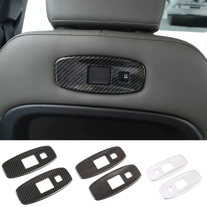 

For 2020-2024 Land Rover Defender 110 back seat USB port panel frame decoration automotive interior accessories