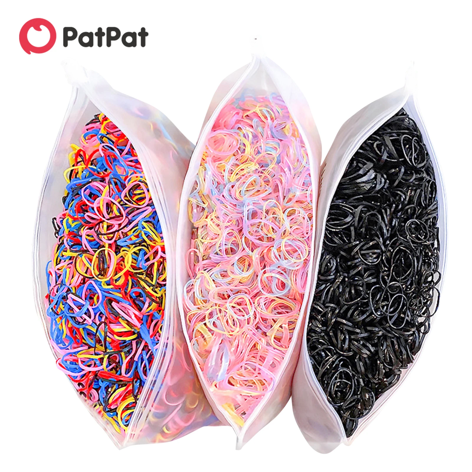 

PatPat 1000 PCS/Pack Hair Ring and Rope Cute Candy Color (Random inner bag) Hair Accessory Sets Girls Children Hairpin Headdress