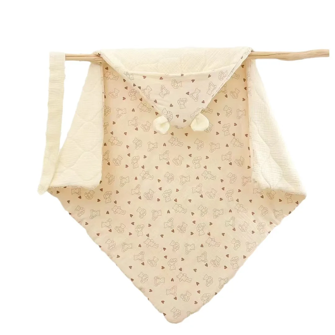 Зимнее уличное одеяло-кенгуру для больниц и пеленание, утолщенное детское одеяло с хлопковым наполнителем для новорожденных