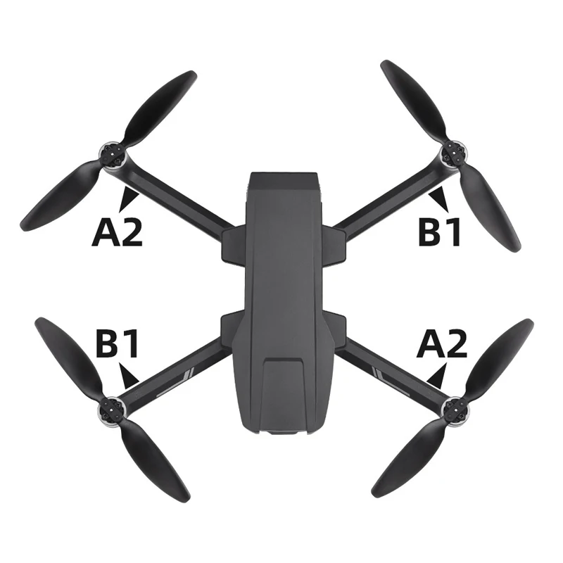 2/4 Pairs المروحة الدعائم شفرة لاستبدال HS720G الطائرة بدون طيار خفيفة الوزن المشجعين الجناح قطع الغيار والاكسسوارات