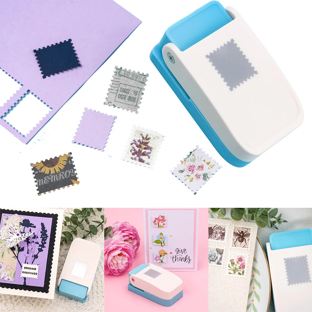Briefmarken-Stanzform Rechteckiger Papierschneider für Bastelarbeiten Lochstanzer für Scrapbooking Kartenherstellung DIY-Karten