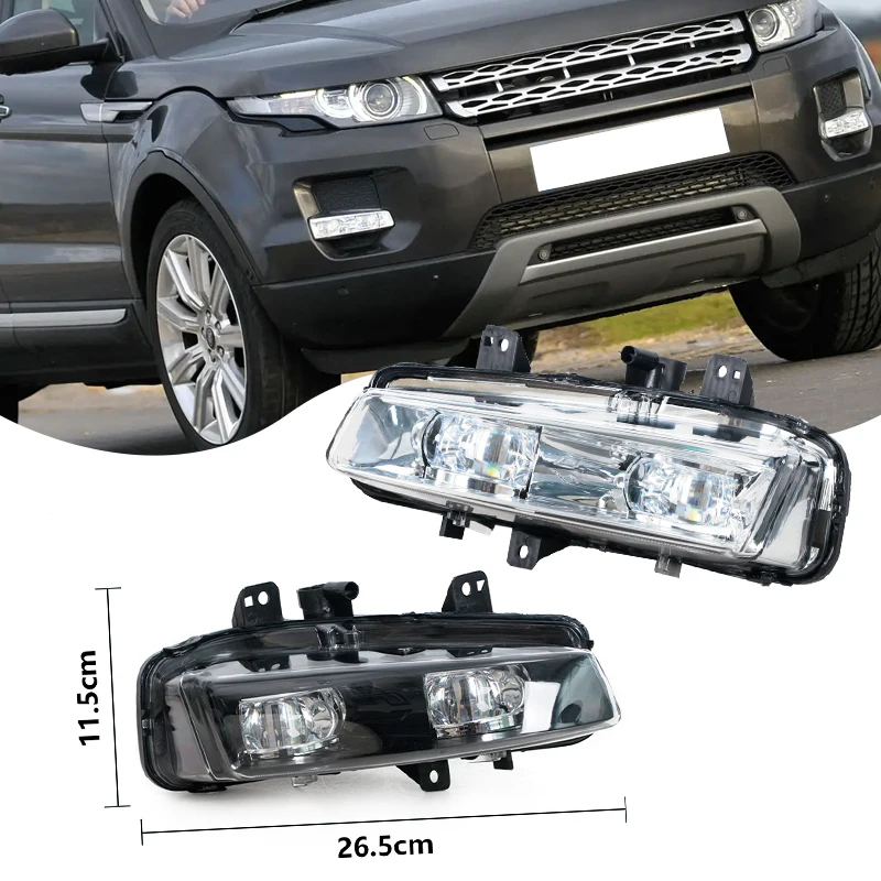 

Для Land Rover Range Rover Evoque 2011 2012 2013-2016 передний бампер светодиодный черный прозрачный противотуманный фонарь LR026089 LR026090