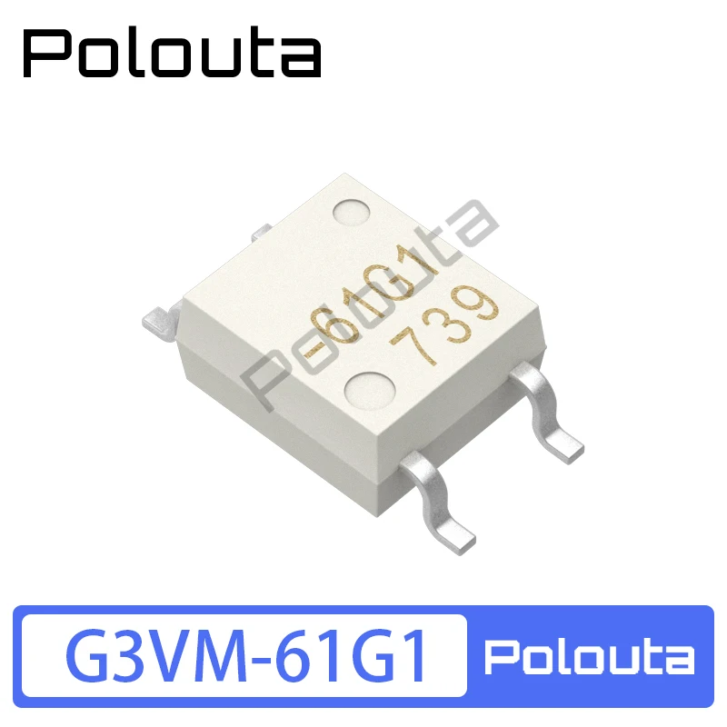 Relé de estado sólido de 2 piezas G3VM-61G1 SOP-4, salida MOS, circuito integrado, Chip IC Polouta