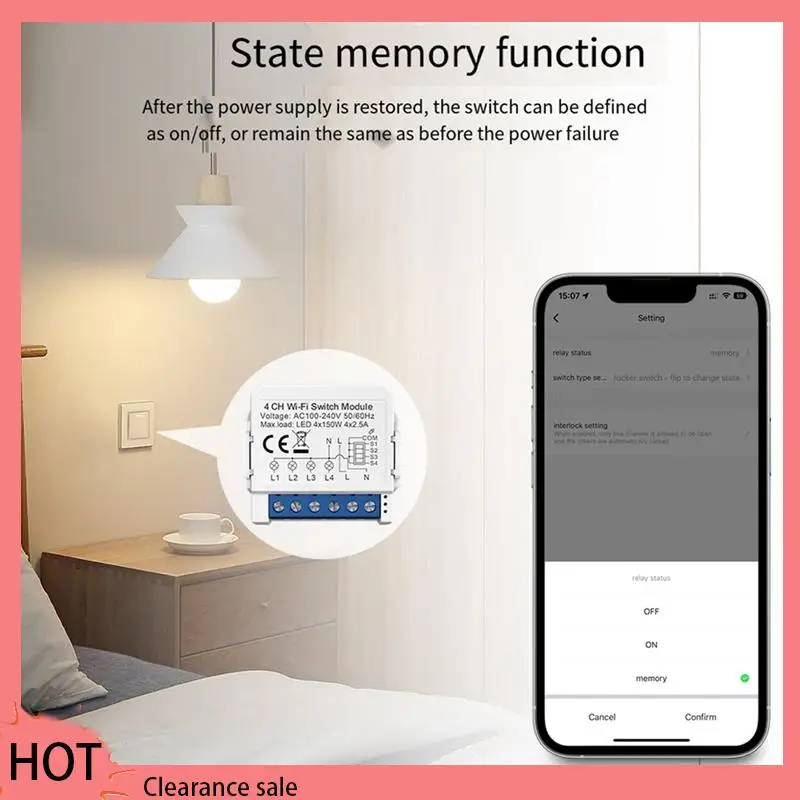 A88Z Tuya Smart Wifi Light Switch Control 4 Way Mini Breaker Controlled By Yandex Alexa Google Home Easy Install