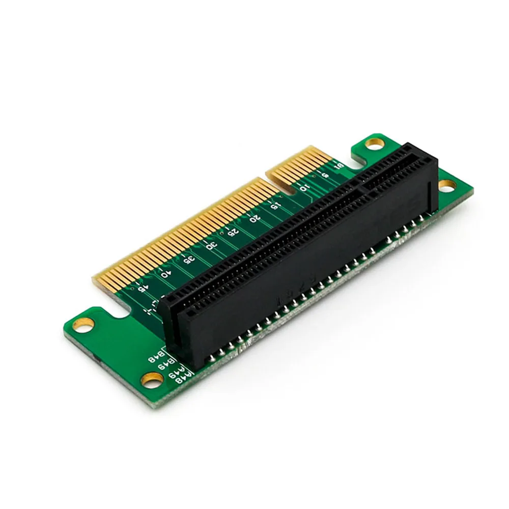 BTBcoin PCIE PCI Express 8X 90 Degree Adapter Riser Card For 1U Computer Case Chassis PC Converter Expansion Card Components NEW
