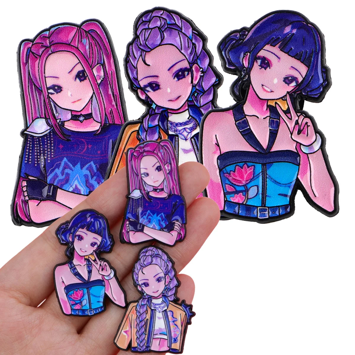 10 قطعة-30 قطعة مجموعة فتاة المينا دبوس شارة الموسيقى الكورية على ظهره التلبيب دبابيس دبابيس للسترات تأثيري اكسسوارات المشجعين هدية #5