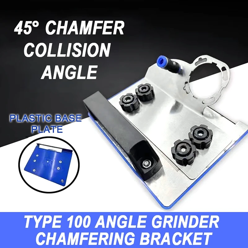 

Angle Grinder Stand 100 Type For Tile 45° Chamfer Corner Cutting Metal Ceramic Tile Chamfering Frame Portable Chamferer Tools