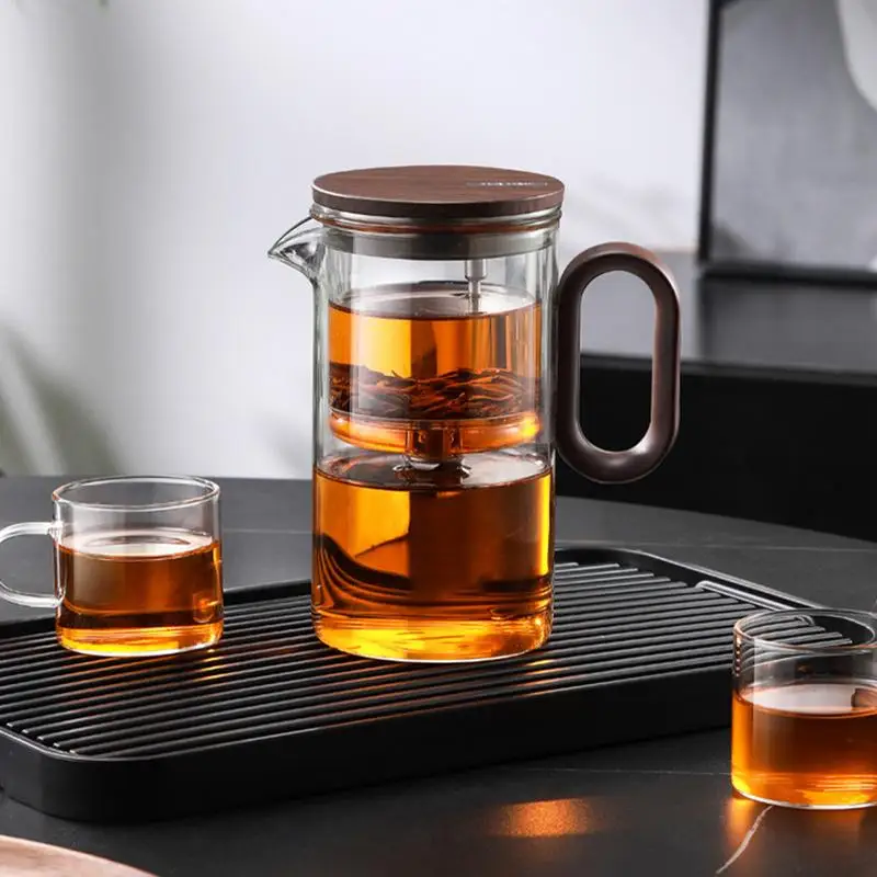 Glass Teapot Glass Tea Pot With Magnet Filtration Tea Separation Pot Filtration Glass Tea Pot For Home Cafe Restaurant Kitchen