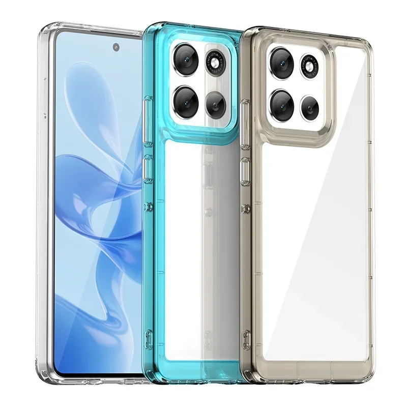 

Auroras For Moto G86 Power Case Lens Protector Translucent Silicone Soft Shell For Moto G86 Power Clear Cover Fundas