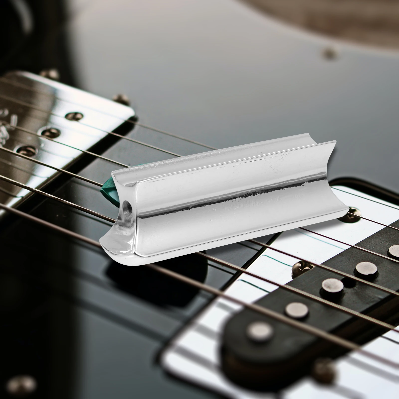 

Zinc Alloy Guitar Slide Metal Finger Slide Bright Tone Clear Sound Standard Firm Slider for Guitarists Accessories Parts