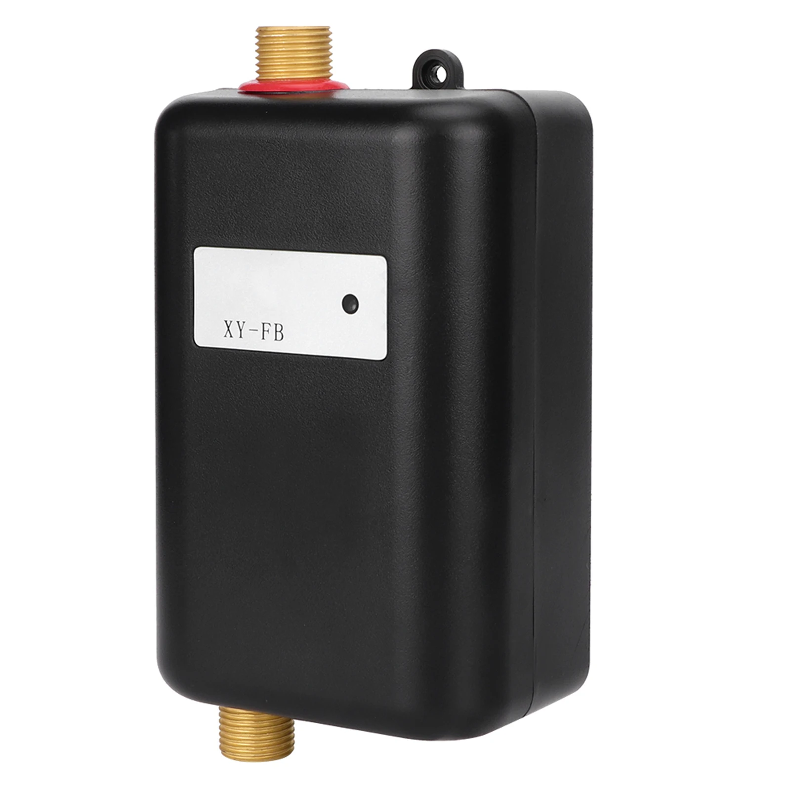 家庭用デュアルユースレギュレーターインテリジェントキッチン給湯器ミニ急速加熱機インジケーターライト付きブラック