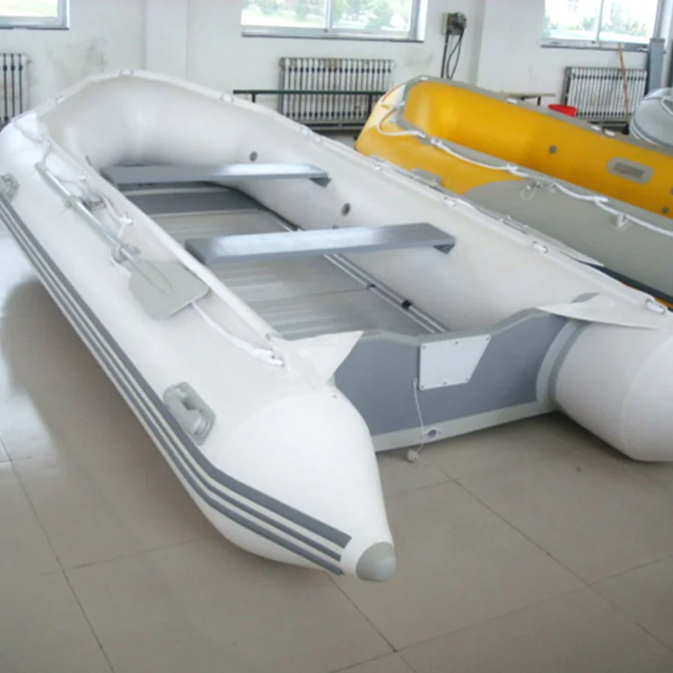 

Hot Sale Aluminium Floor PVC Hull Rigid Inflatable Rubber Boat Tender Rowing Boat