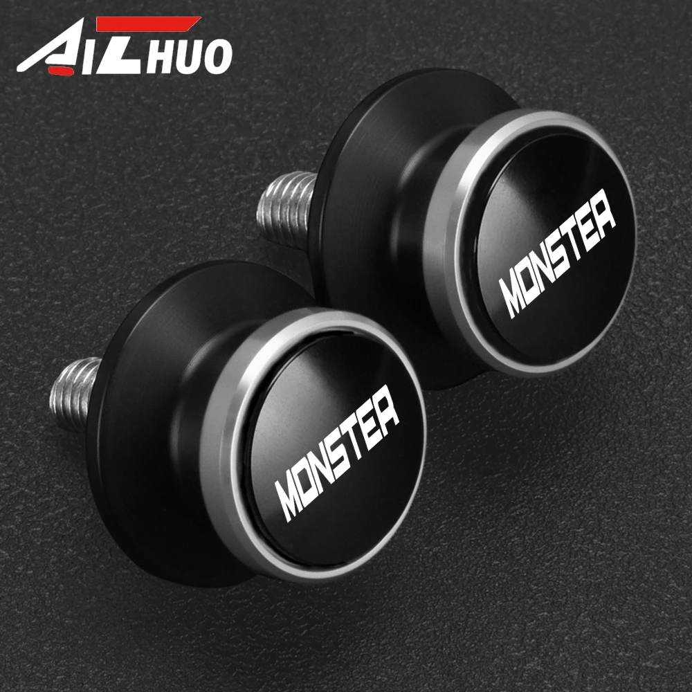 8 مللي متر دراجة نارية Swingarm بكرات المتزلجون الخلفية حامل مسامير ل Ducati الوحش 821 950 SP 695 696 796 797 1200 600 620 696 937 S20R #2