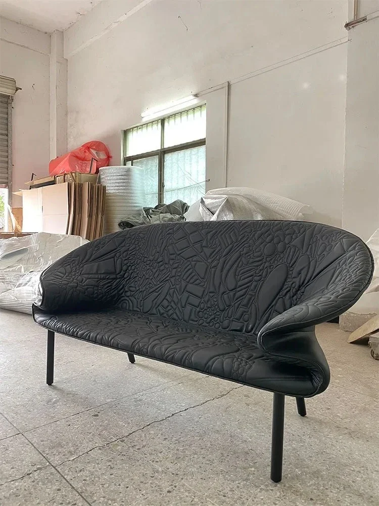 A  Modern Creative Couch Hotel Hall Reception Negotiation Sofa Iron Chair
