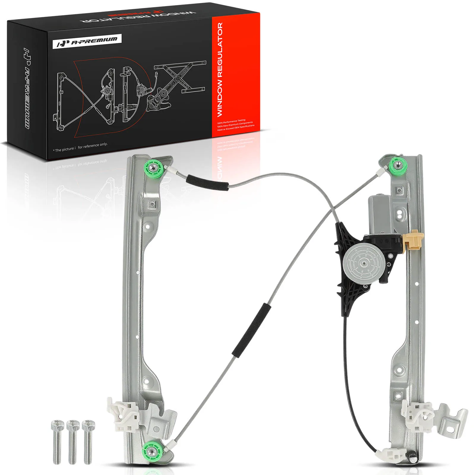 A-Premium Front Passenger Side Power Window Regulator with Auto-up for Nissan Altima 2007-2012