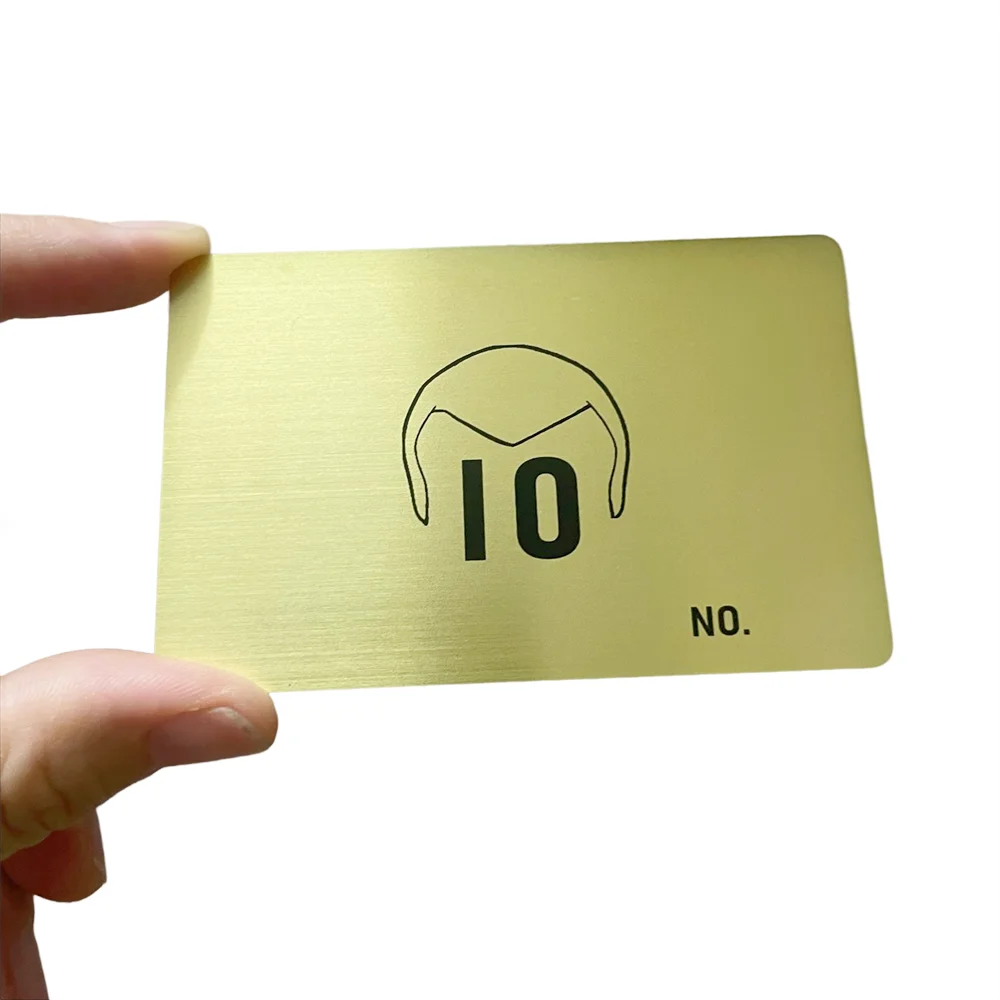 Customized inquiry Customized Stainless Steel Golden Plated Metal Buddha Cards Activity Member Card