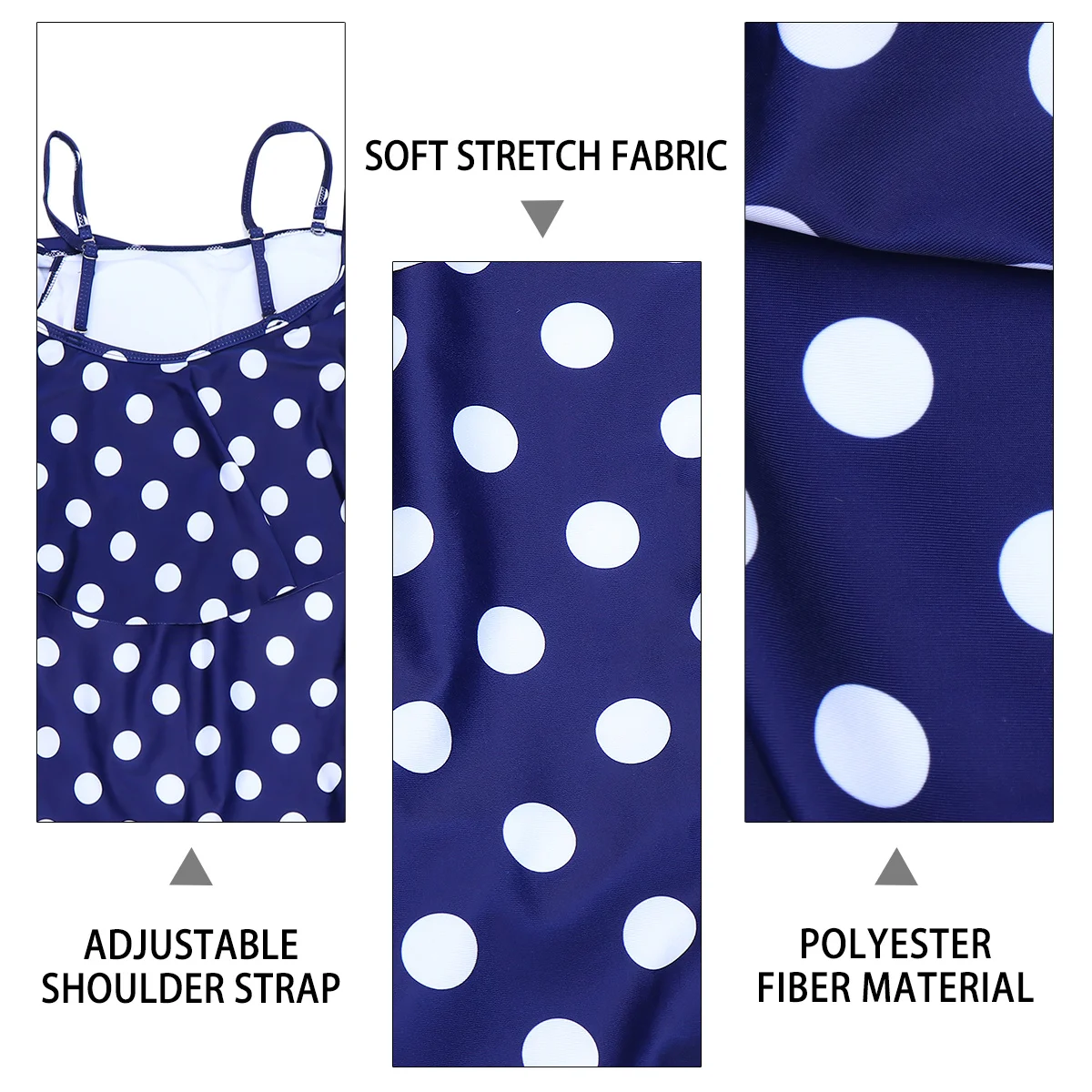 

Xxl Maternity Swimwear Comfortable Sexy Dot Pregnancy Beach Bathing Suit Adjustable Straps Ruched Side