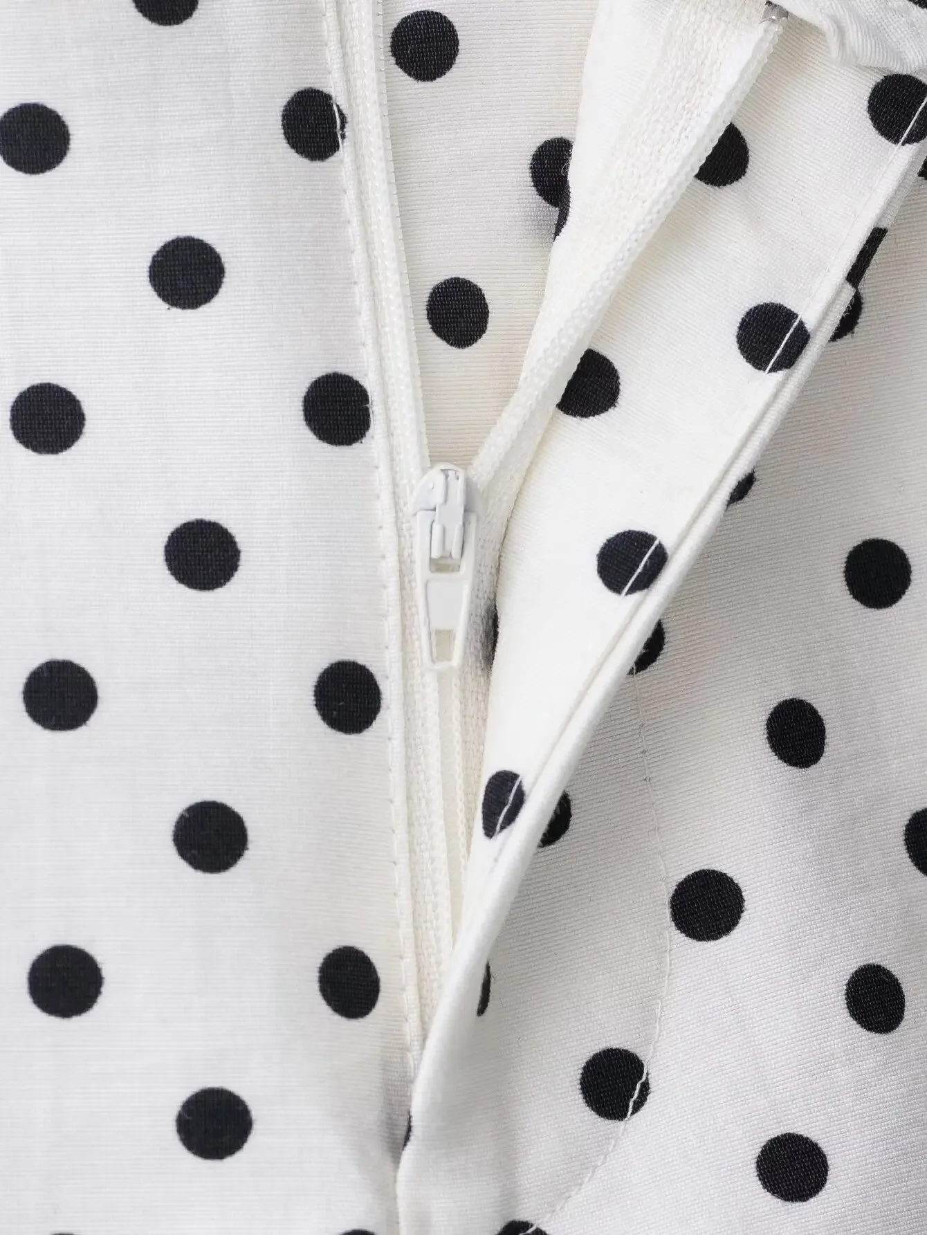 Damen-Set mit Polka Dots, 2-teilig, lässig, Stehkragen, langärmliges Crop-Top und Shorts mit hoher Taille, Outfit, Frühlingsmode, Streetwear – Detail 18