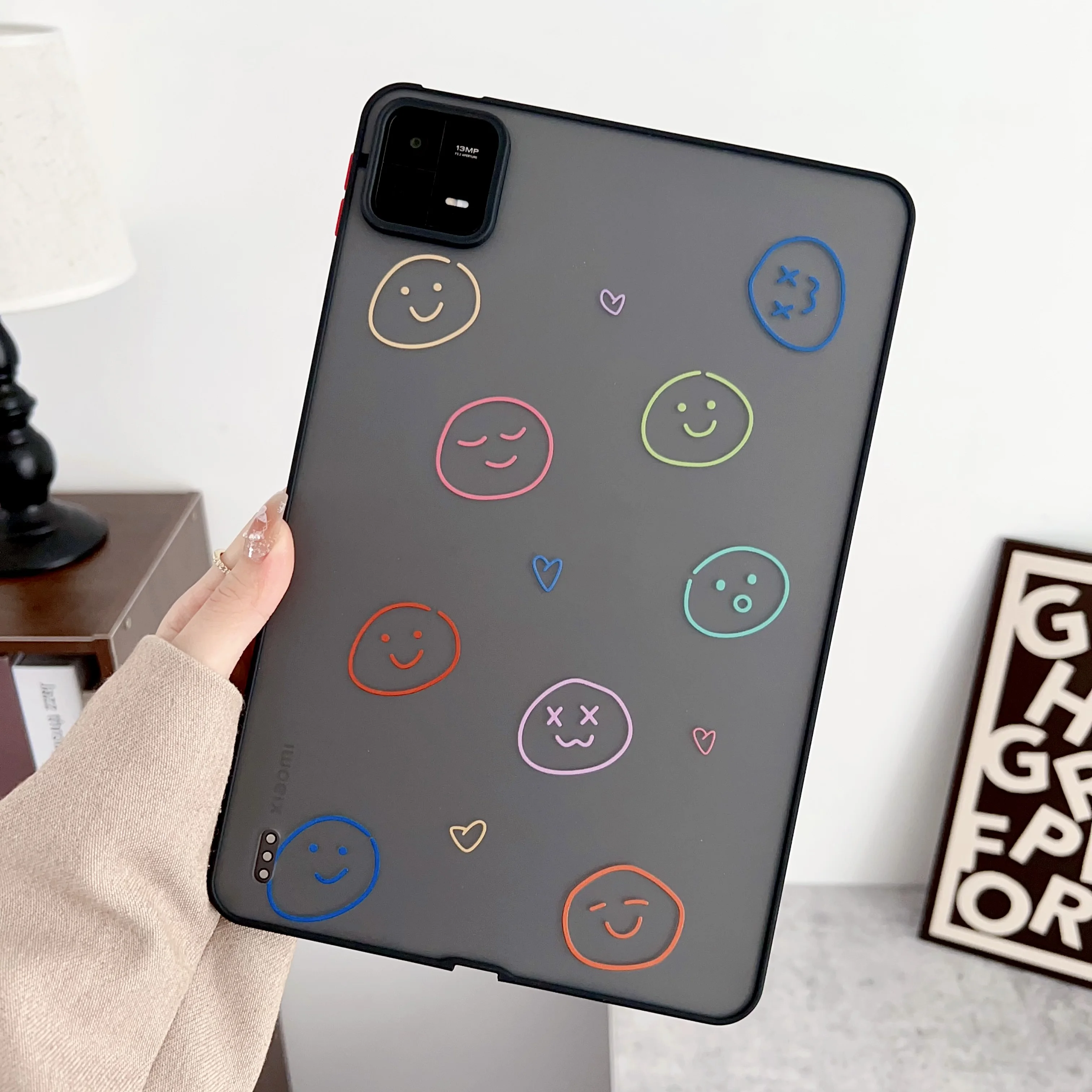 เคส TPU สำหรับ Xiaomi Pad 6S Pro 12.4 2024 6 5 Pro 11นิ้วฝาหลังพีซีทาสีเป็นมิตรกับผิวกันกระแทกสำหรับ redmi Pad SE 2023 # $