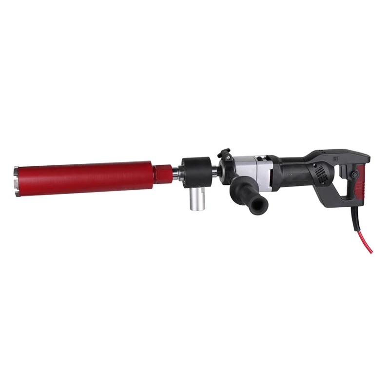 Handheld Concrete Drill with Shock-Absorbing Handle Dry Drilling Capability 1500W Portable Dust-Extraction Drill