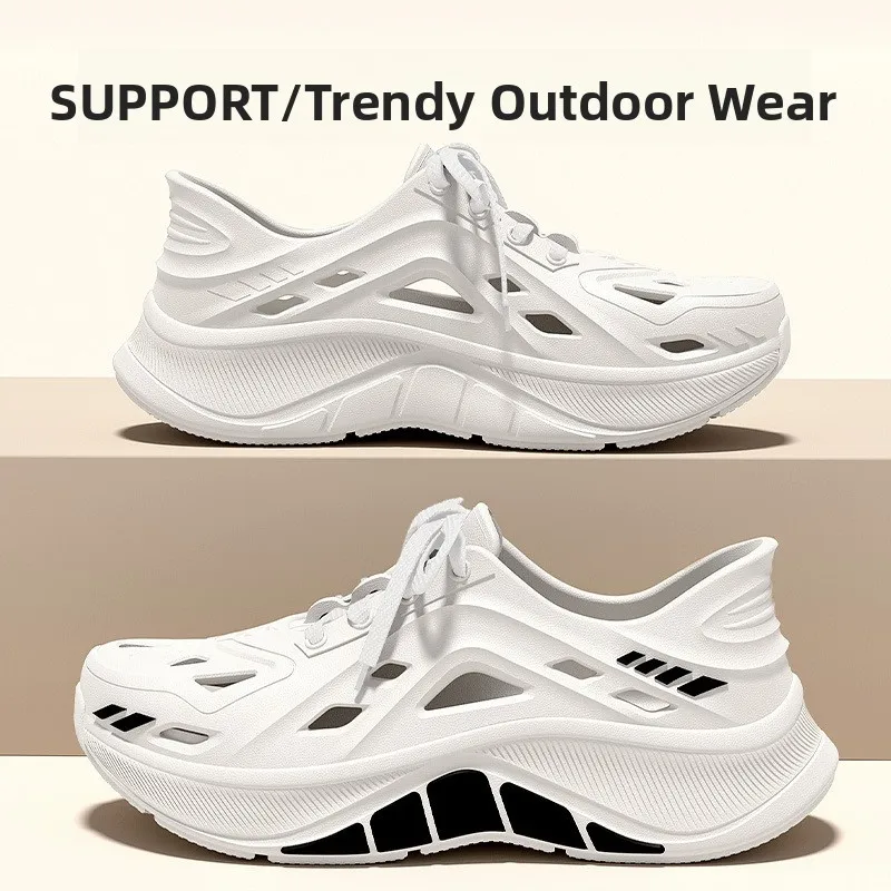Men's Sporty Slip-On Shoes Summer Outdoor Wear Anti-Slip High Top Quick Dry Breathable for Stream Trudging Driving Fishing