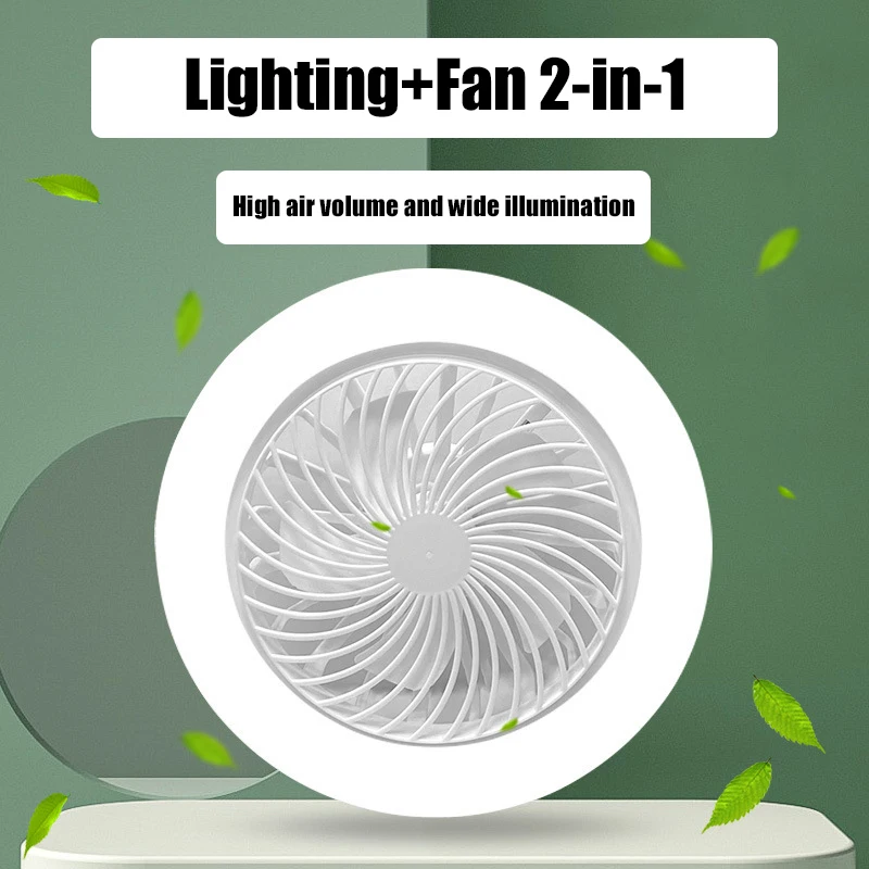 E27 Plug Smart Remote Control Ceiling Fan LED Fan Lighting Ceiling Lamp Suitable For Living Room And Bedroom With Converter Base