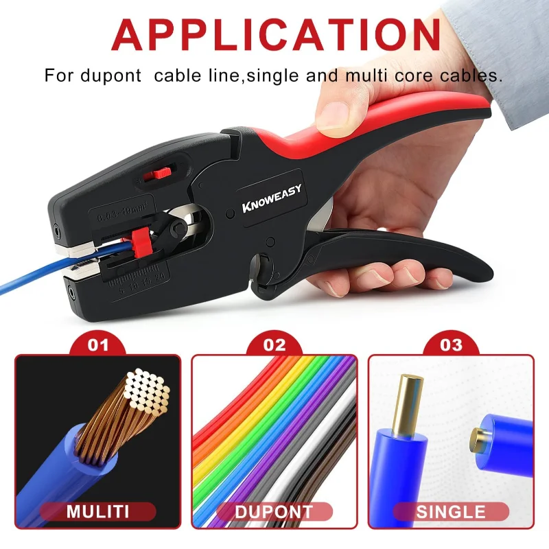 Automatic Wire Stripper  2-in-1 Heavy Duty Wire Stripper Plier Cutter Essential Stripping Cutting Tool Profession Diy Enthusiast