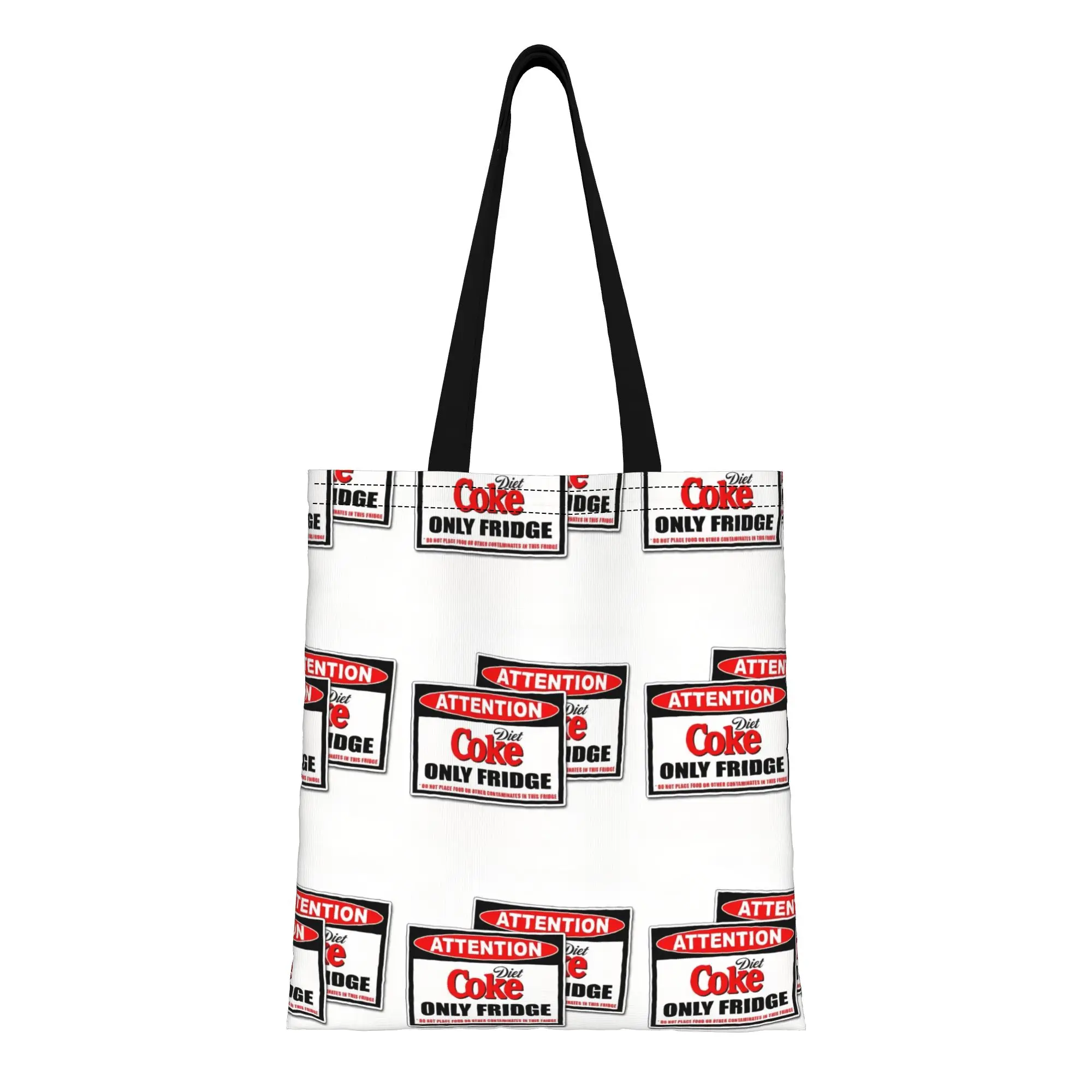 

dDiet Coke dDiet Coke Fridge Warning Sign Canvas Tote Bag Perfect for Shopping Travel Outdoor Heavy Duty Shoulder Handbag
