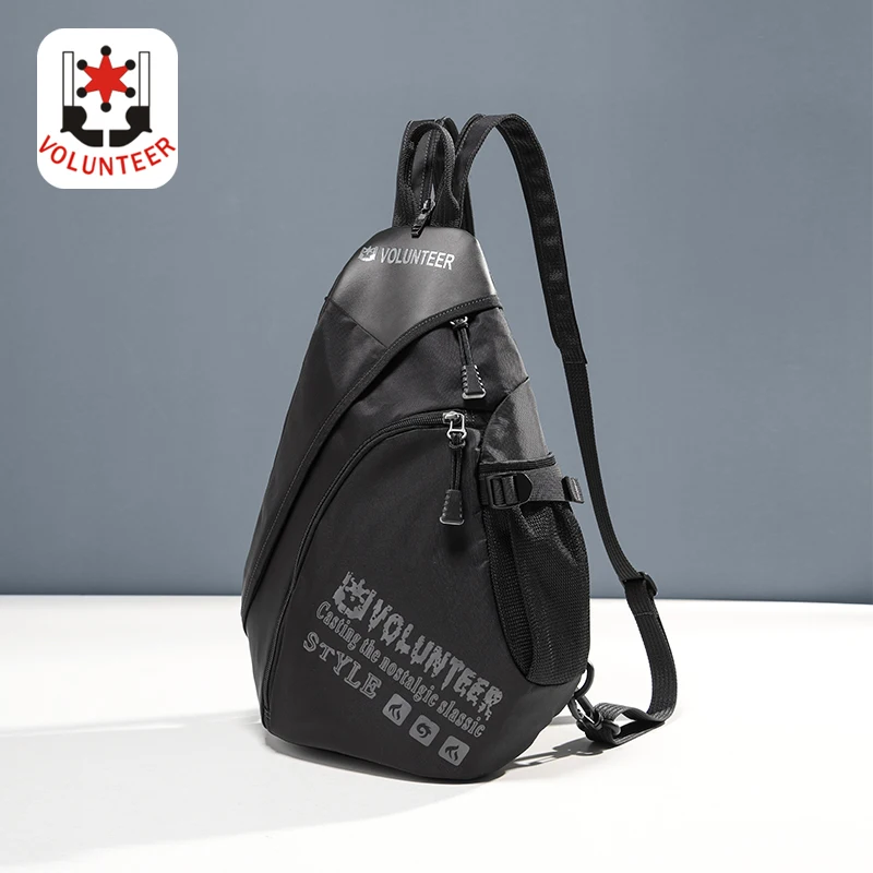 Mochila de hombro ligera para hombre, bolso cruzado, impermeable, multifuncional, para montañismo, a la moda, 1832