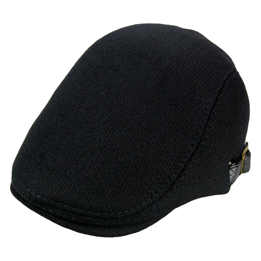 

1Pc Lightweight Portable Male British Peaked Cap Woolen Hat Fashionable Winter Beanie