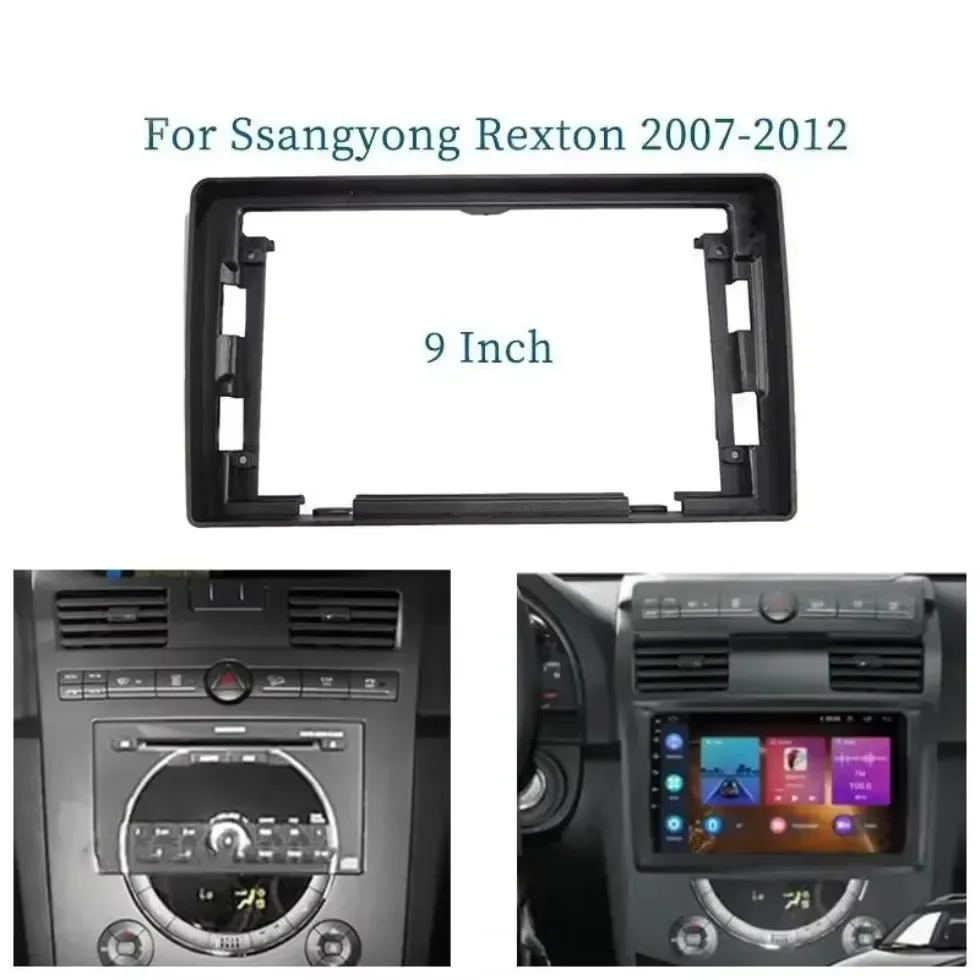 

Для Ssangyong Rexton 207-2012 9-дюймовый автомобильный каркас, адаптер для фасции Android, большой экран, комплект панели для приборной панели
