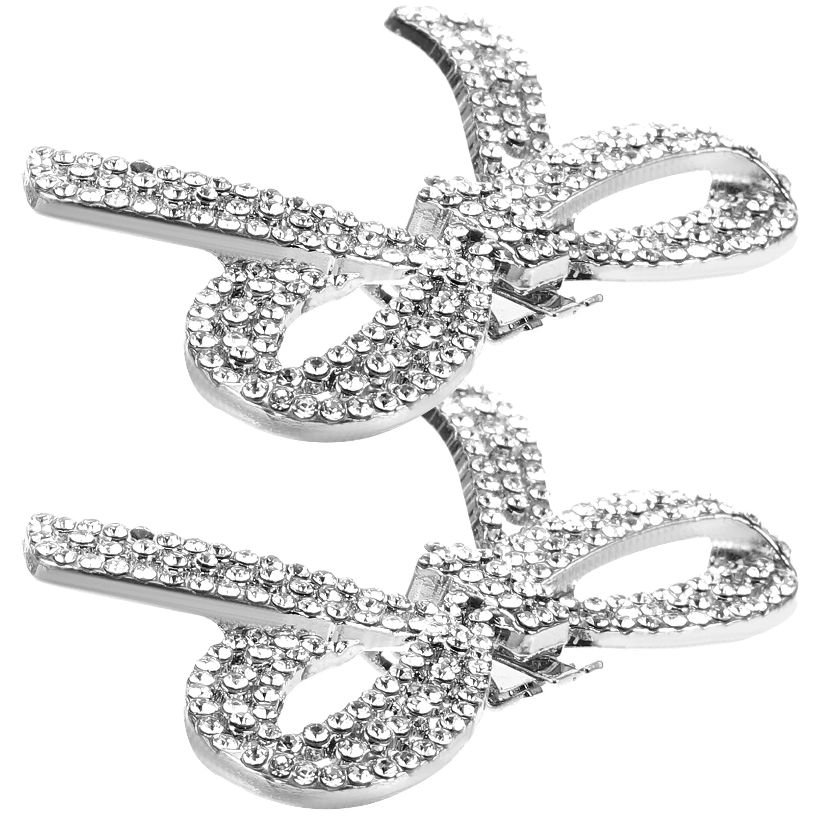 

1 Pair Buckle Decorative Rhinestone Clips For Women Wedding Party High Heels Removable Shoe Charms Bow Design Wedding Shoe Clips
